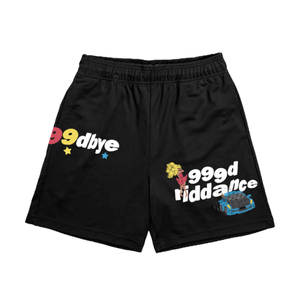 999 Club 4 Year Anniversary Shorts Black